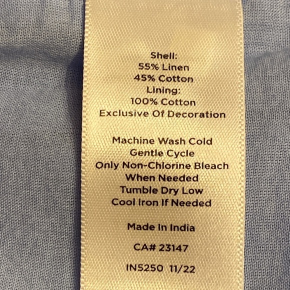 NWT Talbots Linen Shift Dress - Picture 7 of 7